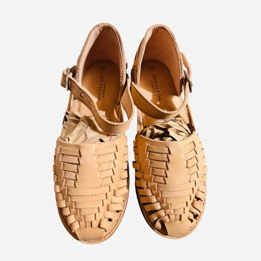 Mikoleon | Chitos Natural Kids Leather Sandals